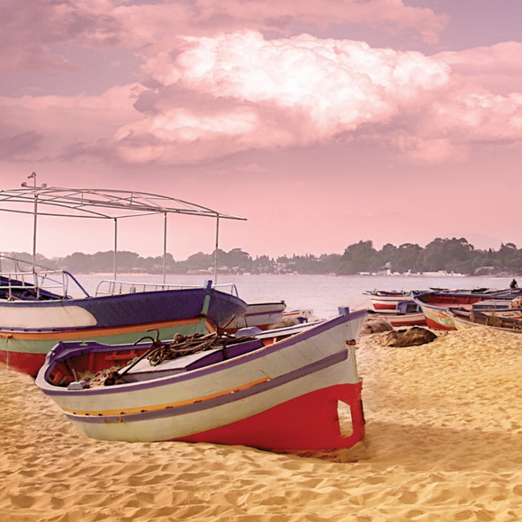 Blank - Boats on the Beach