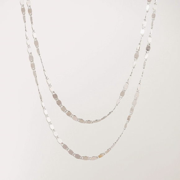 Lover's Tempo Cleo Layered Necklace: Silver