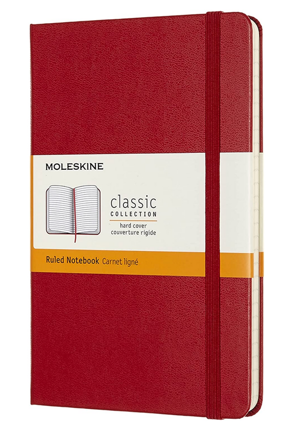 Moleskine LG Ruled Notebook - Red