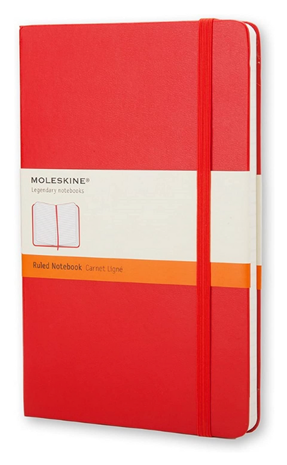 Moleskine Pocket Ruled Notebook - Red