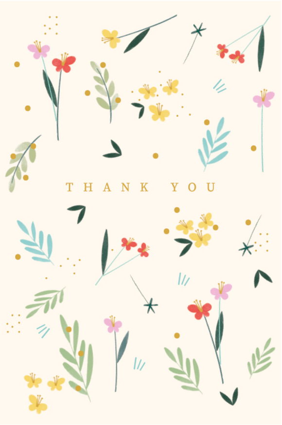 Boxed Thank You - Floral Sprigs