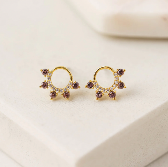 Lover's Tempo Talia Stud Earrings: Mulberry