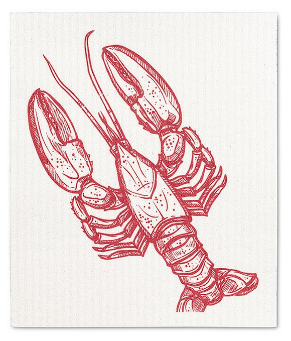 Swedish Dish Cloth - Lobster & Crab