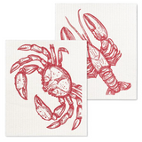 Swedish Dish Cloth - Lobster & Crab