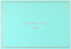 Boxed Thank You - Blue Elegance