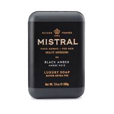 Mistral Black Amber Bar Soap