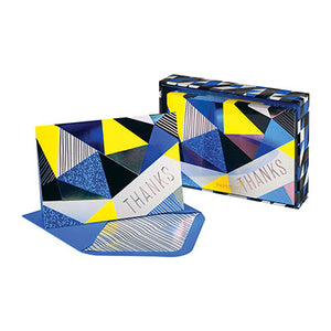 Papyrus Boxed Thank You - Blue & Yellow