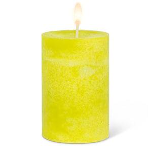 Lime Pillar Candles