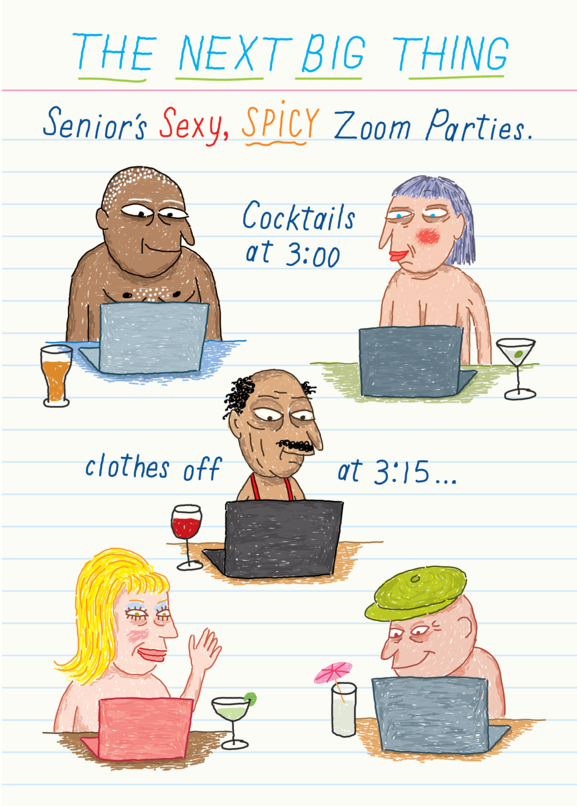 Humour - Senior's Zoom Parties